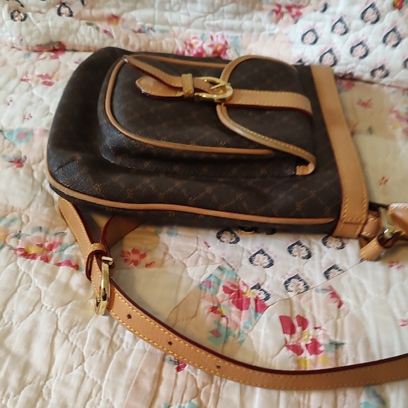 Rioni Brown and Tan Crossbody Bag with Vintage Charm - Picture 6 of 7